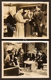5c907 IDIOT'S DELIGHT 2 8x10 stills '39 Norma Shearer, Clark Gable, Burgess Meredith