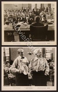 5c909 INHERIT THE WIND 2 8x10 stills '60 Spencer Tracy & Fredric March in courtroom, Stanley Kramer