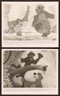 5c914 JUNGLE BOOK 2 8x10 stills R80s Walt Disney cartoon classic, Baloo, King Louie, Bagheera!