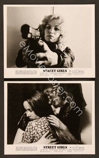 5c981 STREET GIRLS 2 8x10 stills '75 sleazy hookers, strip clubs & prostitution rings!