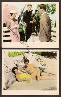 5c400 ISLAND IN THE SUN 2 color 8x10 stills '57 Joan Fontaine, Dorothy Dandridge, Michael Rennie