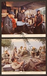 5c407 KELLY'S HEROES 2 color 8x10 stills '70 Clint Eastwood, Telly Savalas, Don Rickles, Sutherland