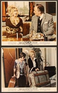 5c416 THERE'S A GIRL IN MY SOUP 2 color 8x10 stills '71 Goldie Hawn, directed by Roy Boulting!