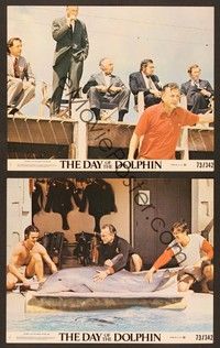 5c373 DAY OF THE DOLPHIN 2 8x10 mini LCs '73 George C. Scott, directed by Mike Nichols!
