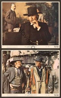 5c411 PAT GARRETT & BILLY THE KID 2 8x10 mini LCs '73 directed by Sam Peckinpah, James Coburn