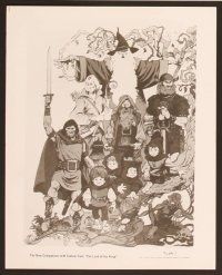 5c791 LORD OF THE RINGS 3 8x10 stills '78 Ralph Bakshi cartoon from classic J.R.R. Tolkien novel!