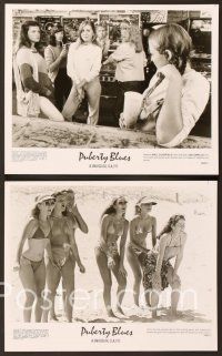 5c708 PUBERTY BLUES 4 8x10 stills '83 candid of director Bruce Beresford, surfing in Australia!