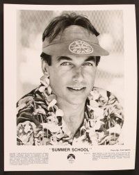 5c669 SUMMER SCHOOL 5 8x10 stills '87 Mark Harmon, Kirstie Alley, candid of director Carl Reiner!