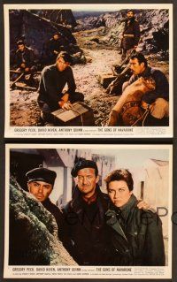 5c256 GUNS OF NAVARONE 4 color 8x10 stills '61 Gregory Peck, David Niven & Anthony Quinn!