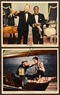 5c321 HIGH SOCIETY 3 color 8x10 stills '56 Bing Crosby, Louis Armstrong, Grace Kelly!