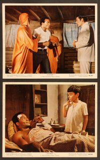 5c117 KENNER 8 color 8x10 stills '68 Ricky Cordell, Madlyn Rhue, Jim Brown, adventure in India!