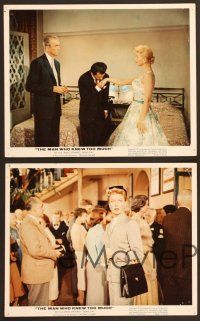 5c123 MAN WHO KNEW TOO MUCH 8 color 8x10 stills R60s Alfred Hitchcock, Jimmy Stewart & Doris Day!