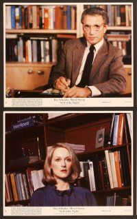 5c167 STILL OF THE NIGHT 8 8x10 mini LCs '82 Roy Scheider, Meryl Streep, if looks could kill!