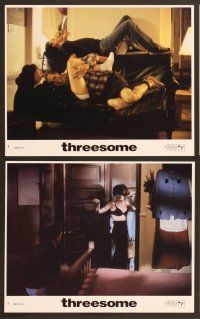 5c193 THREESOME 8 int'l 8x10 mini LCs '94 Lara Flynn Boyle, Stephen Baldwin, Josh Charles!
