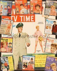 5d033 LOT OF 12 MOVIELAND MAGAZINES lot '59-'60 Elvis, Debbie, Sandra Dee, Fabian, Kookie + more!