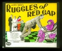 5d168 RUGGLES OF RED GAP glass slide '23 Edward Everett Horton, Lois Wilson