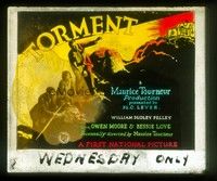5d184 TORMENT glass slide '24 Maurice Tourneur's complicated story of stolen crown jewels!