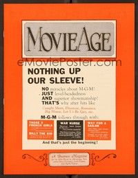 5d047 MOVIE AGE exhibitor magazine October 14, 1930 MGM has hits because of its top showmanship!