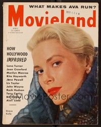 5d123 MOVIELAND magazine April 1955 beautiful Grace Kelly from Country Girl & Bridges of Toko-Ri!