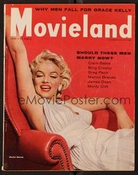 5d124 MOVIELAND magazine June 1955 sexiest Marilyn Monroe in white dress from The Seven Year Itch!