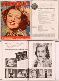 5d105 PHOTOPLAY magazine September 1937, super close portrait of Myrna Loy by George Hurrell!