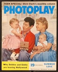 5d116 PHOTOPLAY magazine September 1958 Debbie Reynolds, Eddie, Carrie & Todd Fisher!
