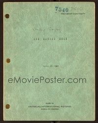 5d277 PURPLE MASK first continuity draft script April 22, 1948, screenplay by Oscar Brodney!