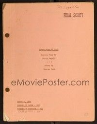 5d288 THERE GOES MY GIRL final draft script March 2, 1937, screenplay by Harry Segall