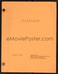 5d291 TIMBUKTU script November 5, 1957, Jacques Tourneur screenplay by Anthony Veiller!