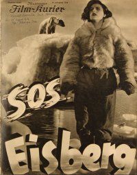 5d211 S.O.S. EISBERG German program '33 directed by Arnold Fanck, starring Leni Riefenstahl!