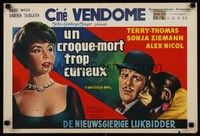 5e681 MATTER OF WHO Belgian '61 English comedy, wacky Terry-Thomas, Sonja Ziemann!