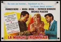 5e746 VICTORY MARCH Belgian '76 Marco Bellocchio, Franco Nero, sexy Miou-Miou!
