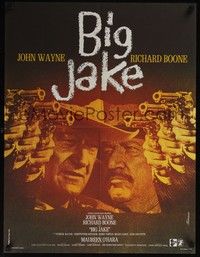 5e377 BIG JAKE French 23x32 '71 Richard Boone, John Wayne, Ferracci art!