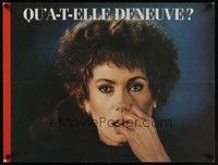 5e442 AGENT TROUBLE teaser French 15x21 '87 close-up artwork of Catherine Deneuve!