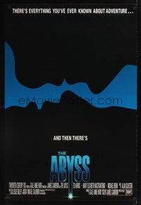5f018 ABYSS int'l 1sh '89 directed by James Cameron, Ed Harris, different silhouette image!