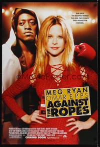 5f024 AGAINST THE ROPES advance DS 1sh '04 sexy Meg Ryan, Omar Epps, boxing!