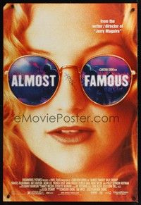 5f031 ALMOST FAMOUS signed DS 1sh '00 by Kate Hudson, Cameron Crowe directed!