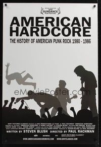 5f037 AMERICAN HARDCORE 1sh '06 punk rock, Black Flag, Circle Jerks & Suicidal Tendencies!