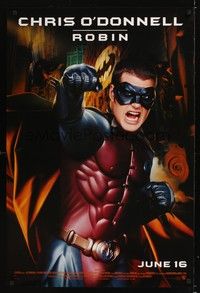 5f065 BATMAN FOREVER advance 1sh '95 Chris O'Donnell as Robin!