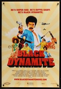 5f102 BLACK DYNAMITE DS 1sh '09 Michael Jai White, great blaxploitation parody images!