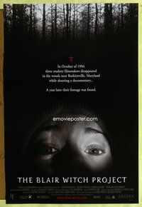 5f104 BLAIR WITCH PROJECT DS 1sh '99 Daniel Myrick & Eduardo Sanchez horror cult classic!