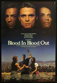 5f111 BOUND BY HONOR DS 1sh '93 Jesse Borrego, Benjamin Bratt, Blood In Blood Out!