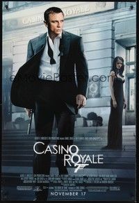 5f131 CASINO ROYALE advance DS 1sh '06 Daniel Craig as James Bond, Eva Green, Mads Mikkelsen
