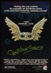 5f134 CHAMELEON STREET 1sh '89 Wendell B. Harris Jr., cool artwork of winged mask!