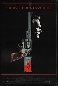 5f163 DEAD POOL 1sh '88 Clint Eastwood as tough cop Dirty Harry, cool smoking gun image!