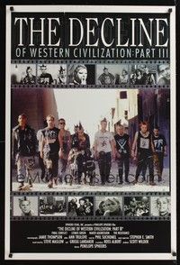 5f164 DECLINE OF WESTERN CIVILIZATION 3 1sh '98 Penelope Spheeris, portrait of hardcore punk rockers