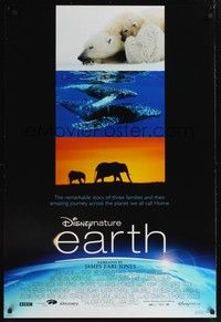 5f180 EARTH DS 1sh '07 environment documentary, narrated by Patrick Stewart!