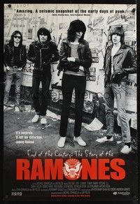 5f188 END OF THE CENTURY: THE STORY OF THE RAMONES 1sh '03 great image of THE legendary band!