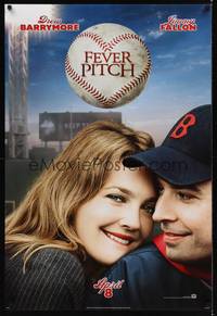 5f201 FEVER PITCH style A teaser DS 1sh '05 Farrelly Brothers, Drew Barrymore & Jimmy Fallon!