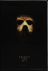 5f220 FRIDAY THE 13th teaser DS 1sh '09 Marcus Nispel directed, great image of classic mask!